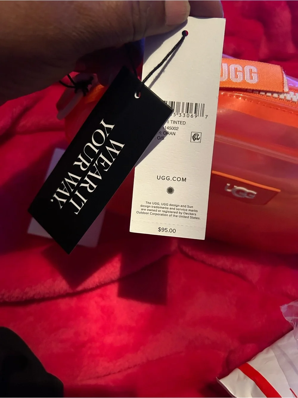UGG clear orange